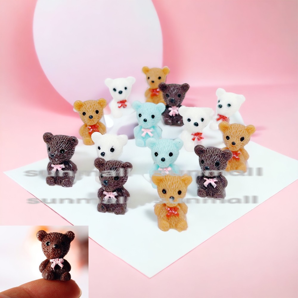 楽天市場】90000031【1セット2点販売】【4色選べる】ミニチュア くま