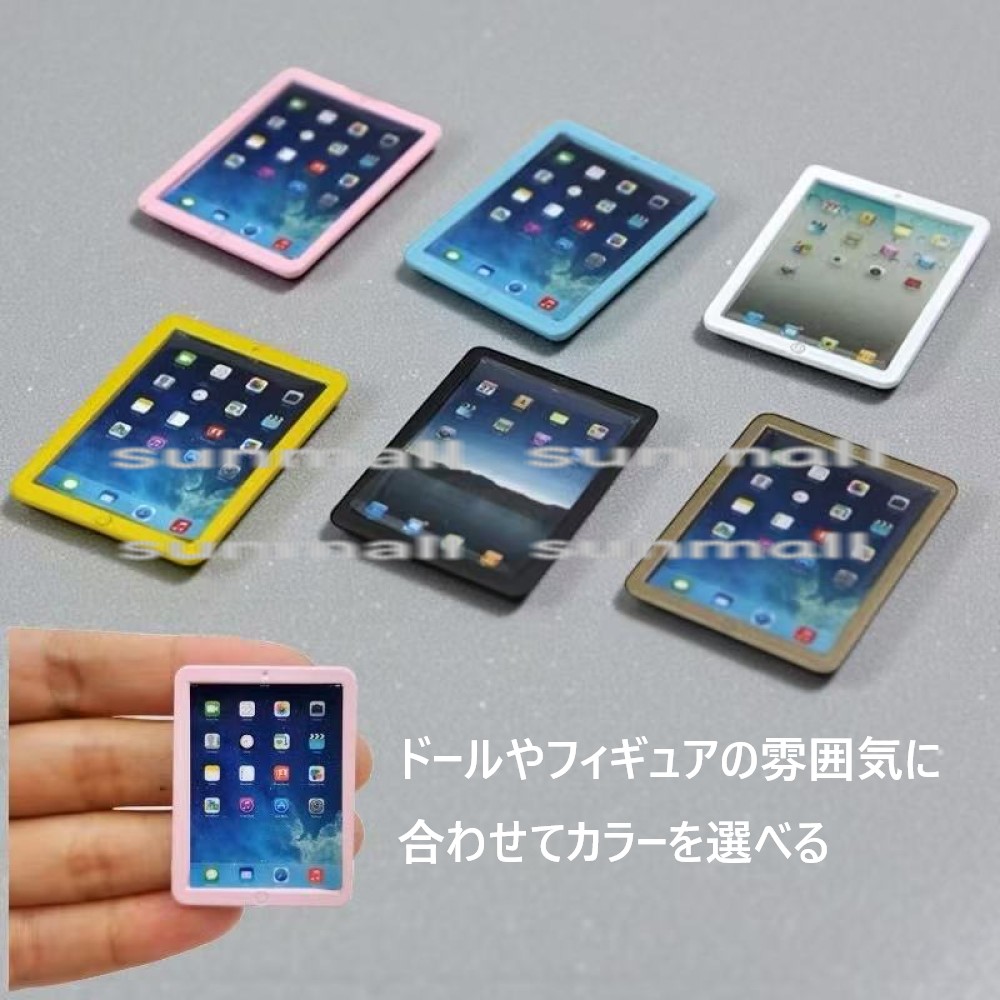楽天市場】90000079【1点販売】【選べる6色】ミニチュア タブレット風 