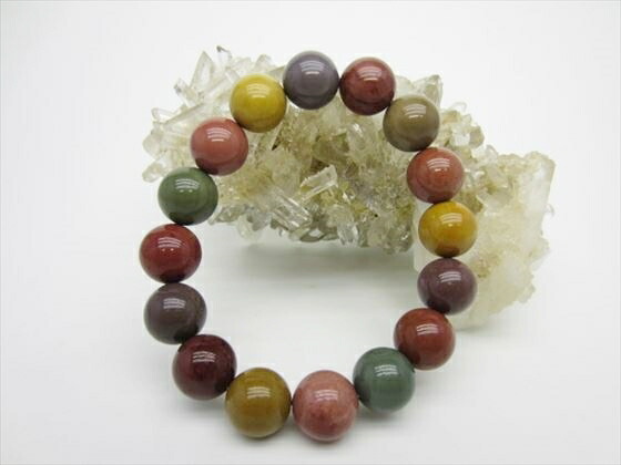 マルチカラーアラシャンメノウ　ブレスレット マルチカラー アラシャンメノウ ブレスレット | 虹石〜nanaishi〜
