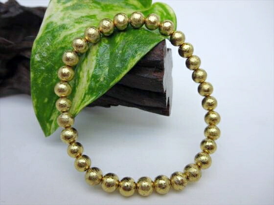 楽天市場】【ブレスレット】ゴールドギベオン（鉄隕石）品質AAAΦ6