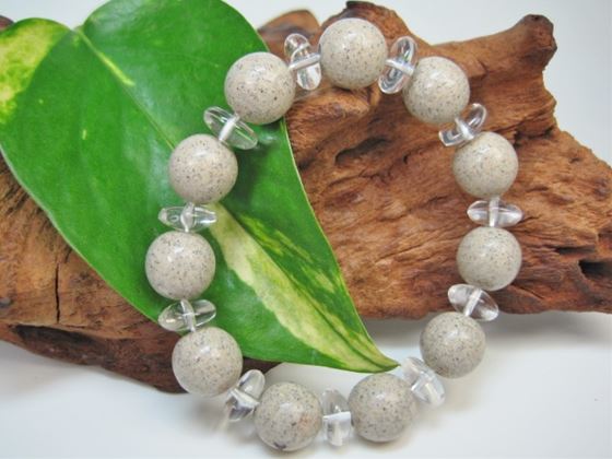 北投石 ブレスレット 『HOKUTO』 (ノーマル) 22玉 パワーブレスレッド 北投石 ブレスレット 『HOKUTO』 (ノーマル) 22玉 パワーブレスレッド