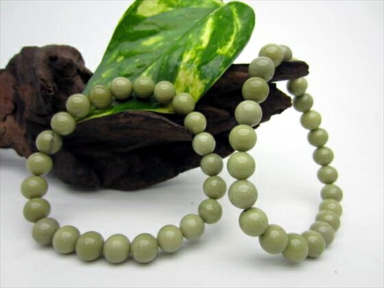 ③天然石　グリーンアラシャン　8.5mm程度　3本セット 再出品！天然石 希少品抹茶色 最高グレードアラシャン瑪瑙 20億年海と