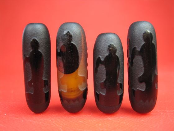 599天珠　六字真言十八眼天珠　貴重　珍品　dzibeads！ HOJB Tibetan Pure Eight-Eyed Dzi 15-35mm 聚寶軒西藏至纯天珠