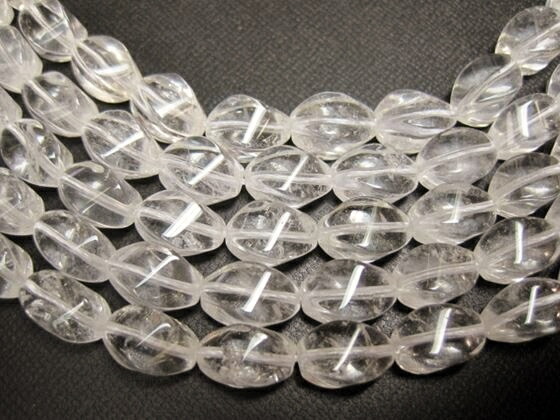 楽天市場】【連売り商品】水晶八角カットΦ10.5×8.2×4.5mm : 天然石のお