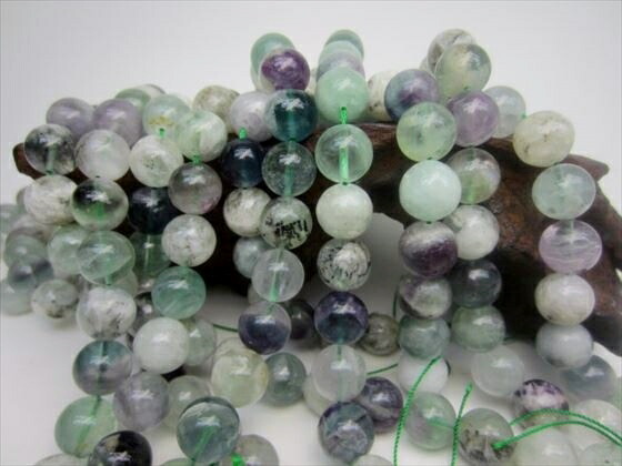 楽天市場】希少 マルチカラー エンジェルフェザー フローライト 10mm