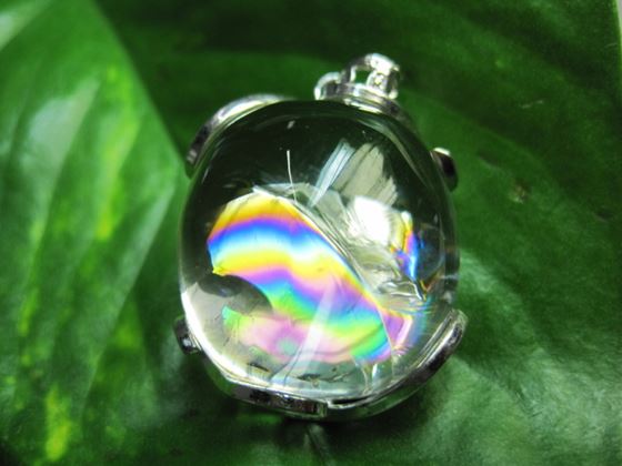 【ペンダントトップ】 レインボー水晶 16g