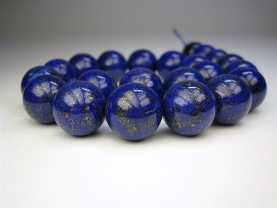 【連売り商品】 ラピスラズリ 品質ＡＡ Φ18.3±0.2mm 【一点物】