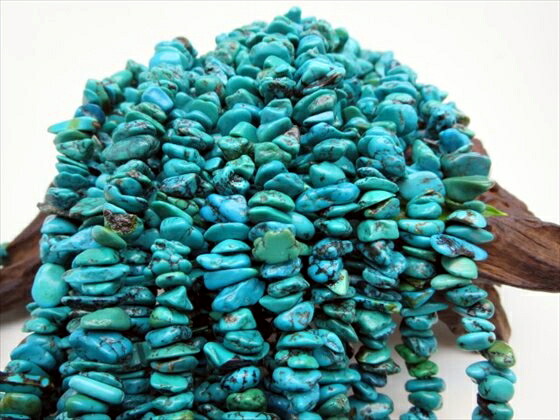楽天市場】ターコイズ【さざれ連：約90cm 天然カラー】激安卸
