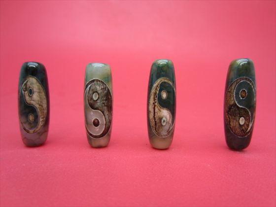 楽天市場】【チベット高級龍紋天珠】大人天珠30×10mm【2粒SET