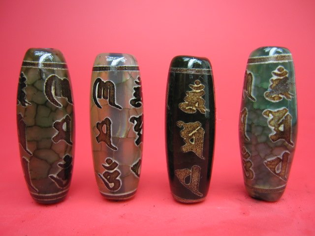 楽天市場】【チベット高級龍紋天珠】逆九眼天珠30×10mm【2粒SET