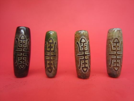 楽天市場】【チベット高級龍紋天珠】福寿蜘蛛天珠30×10mm【2粒SET