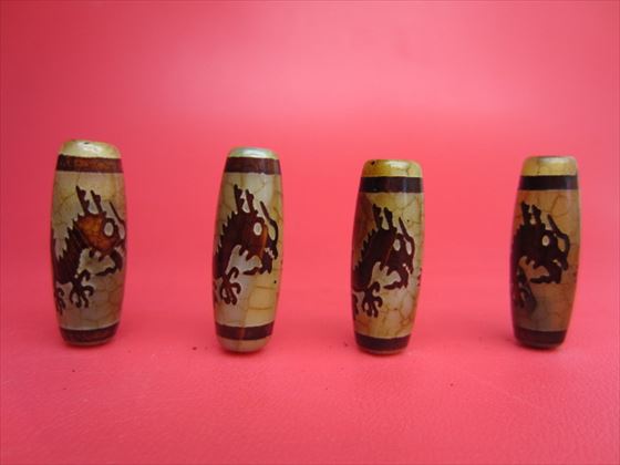 楽天市場】【チベット高級龍紋天珠】福寿蜘蛛天珠30×10mm【2粒SET