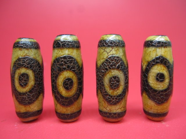虎牙三眼天珠30×10mm