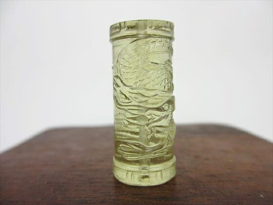 【リビアングラス天珠】手彫り龍神天珠約6.61g約29&times;12.2mm【鑑別書付き】【一点物】｜天然石のお店　Sun flower