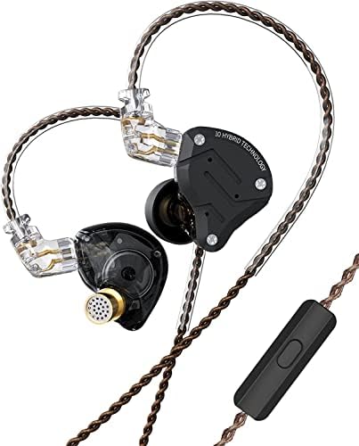 KZ ZS10 PRO イヤホン 有線 4BA+1DD カナル型 ハイエンド イヤモニ 中華イヤホン 耳掛け 高遮音性 アルミニウム合金と樹脂ハ