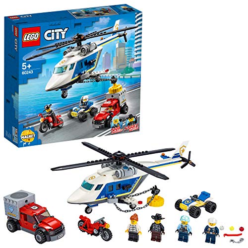 レゴ(LEGO) シティ 警察当局 ヘリコプタの追いかける 60243 手あそび 立ちはだかる 差し上げ物 お巡りさん けいさつ ヘリコプタ 御坊っちゃん うしろ帯