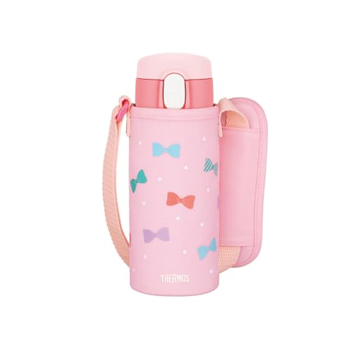 サーモス 水筒 真空断熱ストローボトル 410ml ピンク 子供用 通園通学 保冷専用 FJV-400F P