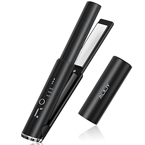 ヘアアイロン コードレス ストレートアイロン ミニ 小型 持ち運び 両用 USB充電式 ヘアアイロン 2way カール 前髪用ヘアアイロン 誤起