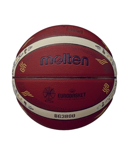 モルテン(molten) バスケットボール バスケ Eurobasket 2025モデル 合皮 人工皮革 5号球 B5G3800-E5Z