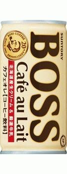 サントリー ボス カフェオレ 185g×30本×2ケース(60本)