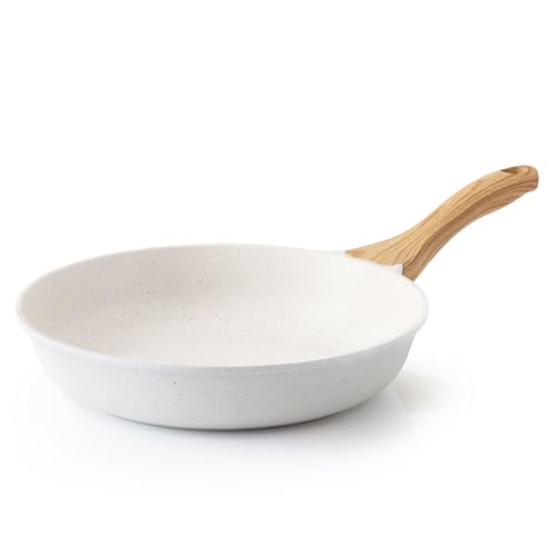 SENSARTE フライパン 24cm IH・ガス火対応 マーブルコート 焦げ付きにくい 有害物質不使用 お手入れ簡単 ノンスティック加工 こび