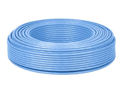 100m ローカルエリアネットワーク有線テレビ cat6 自作用 幽客有線テレビ 会社組織用 工事用 単線 UTP 専用いの一番付 PoE相応う 青
