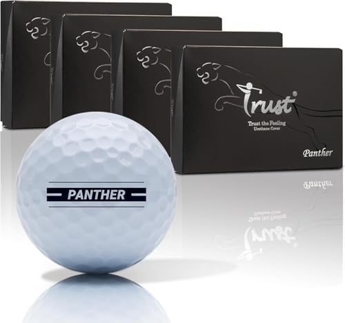 TRUSTトラストゴルフボール Panther (パンサー)｜ウレタンカバー・ソフト打感｜まっすぐ飛ぶ 止まる｜BIG MAX 高反発コア｜飛距