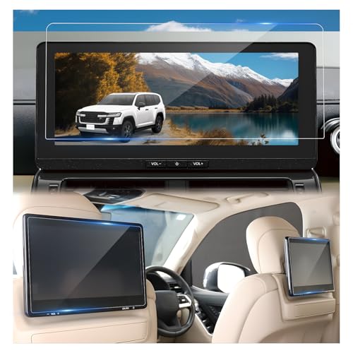 BSTW 3枚入り ナビ + 後席モニター 2025新型 ランクル300 マイナーチェンジモデル 12.3インチナビ 保護フィルム + 11.6