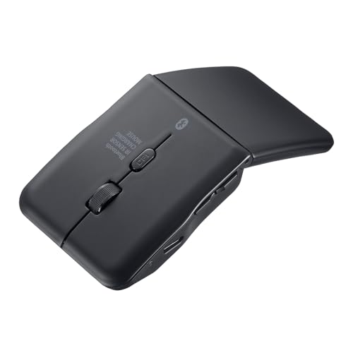 サンワサプライ 静音Bluetooth5.0 IR LEDマウス（5ボタン・薄型） MA-BIS5116BK
