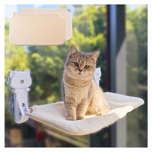 2025年新モデルpetstay 猫ハンモック 強力な吸盤式 カバー2枚 猫 窓用 ハンモック 猫窓ベッド 折畳み式 耐荷重約15kg 室内飼い 4,603円
