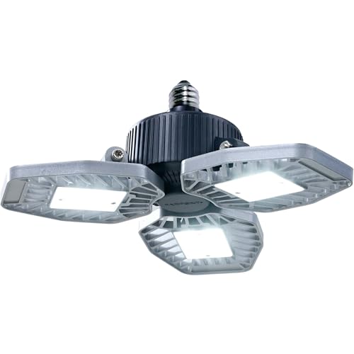 山善(YAMAZEN) LED ガレージライト ペンダントライト 角度調節140度 57W 6000lm 6500K 屋内用 省エネ 取付簡単