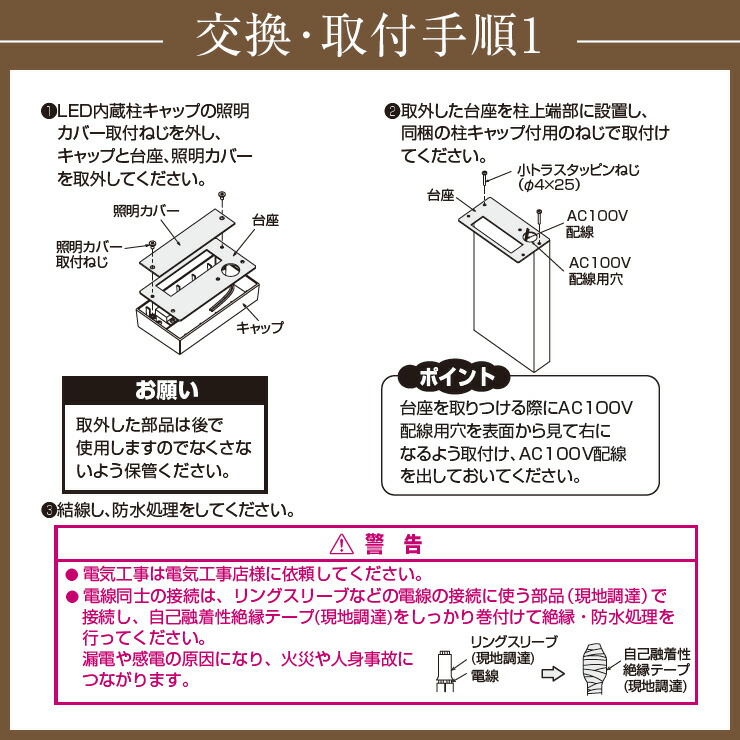 登場! <BR> YKK シンプレオ1型 照明あり プラチナステン ポスト