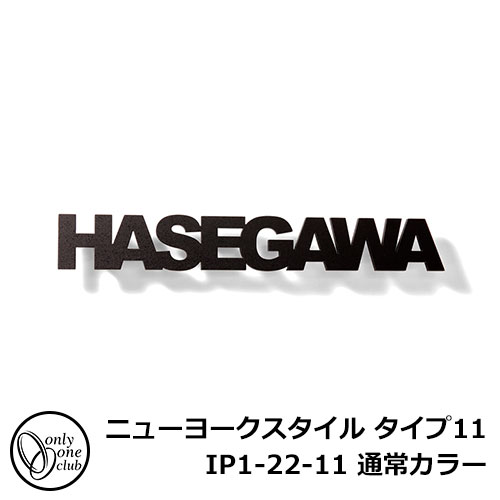 表札 アルミ表札 ニューヨークスタイル タイプ11 IP1-22-11 通常カラー NEW YORK STYLE オンリーワンクラブ|サンガーデンエクステリア