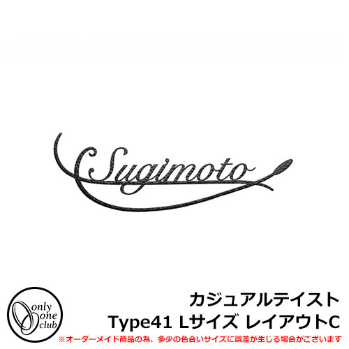 表札 アイアン表札 フォレストヒルズネームプレート カジュアルテイストType41 Lサイズ レイアウトC 標準タイプ オンリーワンクラブ NA1-S41LBB