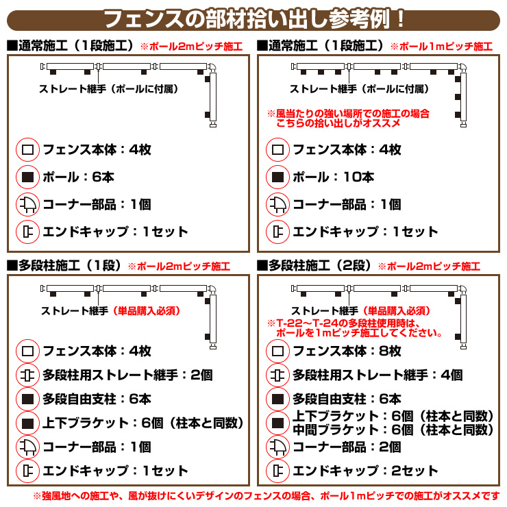 今季ブランド フェンス 目隠し 囲い フェンスAB YS3型 H800タイプ T-8