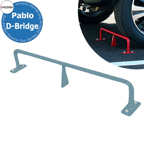 カツデン 赤ちょうちんロ D-ブリッジ回路 Pablo D-Bridge 高耐食メッキ鋼板 掲げる活動写真：淡彩青色 車止め 今めかしい カッコ好いたらしい 冷やりとした 青写真 駐車スペース差しつかえる パーキング場備品 旧：カツデンアーキテック