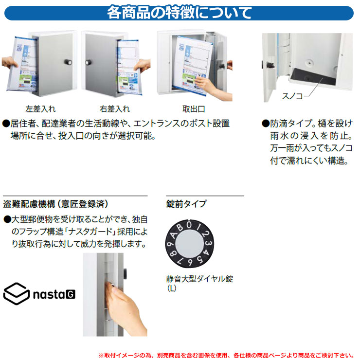 ポスト 壁付け ポスト Ks Mb31sn 特注色 横入前出 壁付 防滴タイプ W340 H400 静音大型ダイヤル錠 Nasta ナスタ 壁掛け 壁 おしゃれ シンプル クール Painfreepainrelief Com