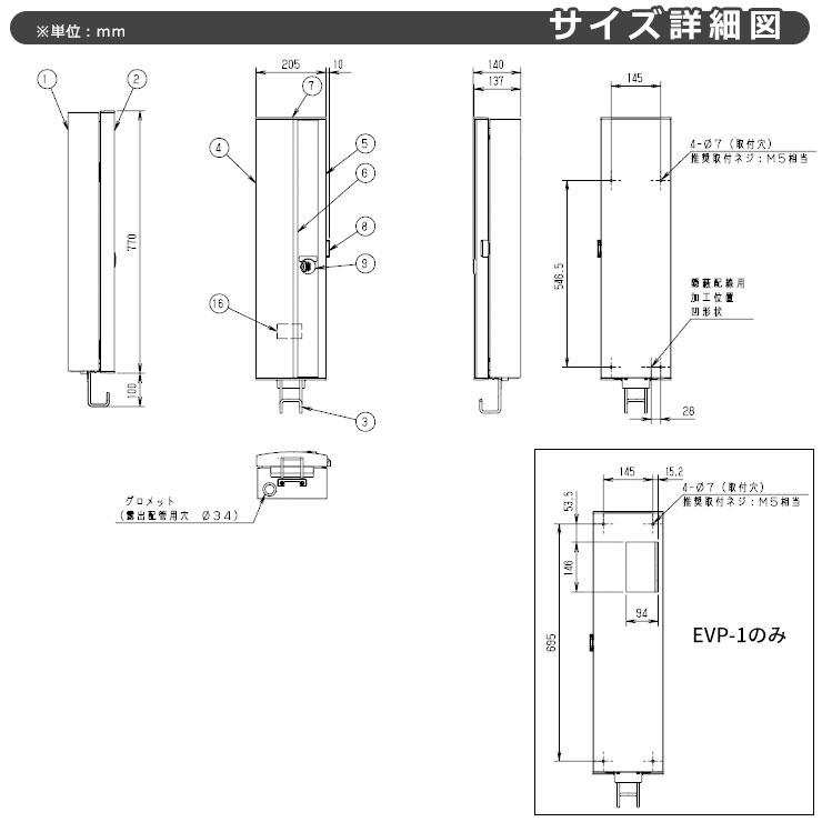 楽天 日東工業 EV充電器 Pit-1G EVP-1R1 定格電圧AC100V EV PHV充電用電気設備 壁付けタイプ コンセント付き 一般住宅向け  普通充電器 車用品