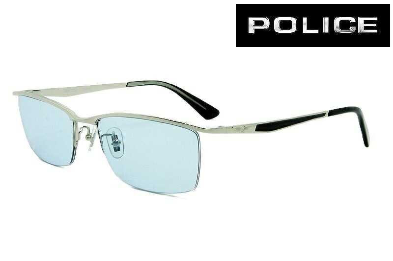 楽天市場】POLICE カスタムサングラス VPLB01J-579 BLUE チタン メンズ