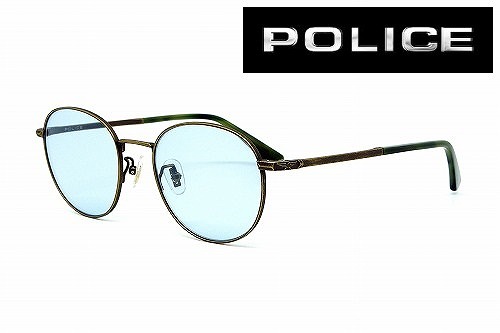POLICE 警察当局 カスタム黒眼鏡 SPLD94J-RINN ROADIE BLUE 可視性可視光線変速機率75％ 丸めがね ラウンド黒眼鏡 メンズレ ディス アンティーク色つや 国内定め事品 DERIGO JAPAN