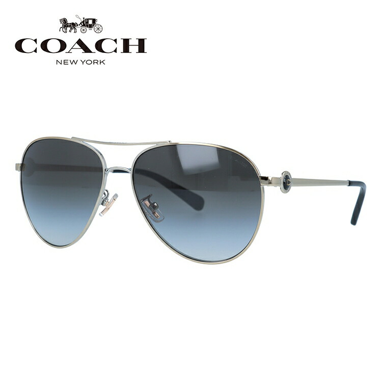 【お買い物マラソン対象】【国内正規品】コーチ サングラス COACH HC7128 90053C 58サイズ ティアドロップ ユニセックス レディース メンズ 大きめサイズ ビッグシルエット