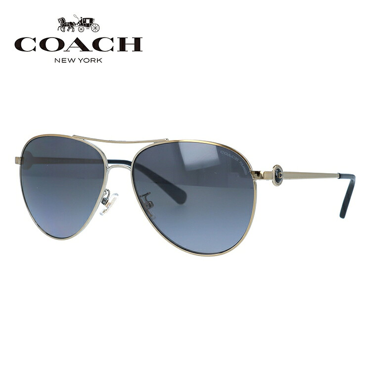 【国内正規品】コーチ サングラス 偏光サングラス COACH HC7128 9005T3 58サイズ ティアドロップ ユニセックス レディース メンズ 大きめサイズ ビッグシルエット