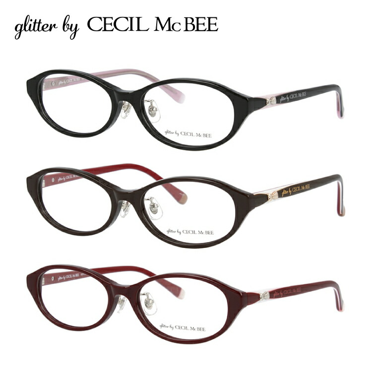 楽天市場 グリッターバイセシルマクビー メガネフレーム 伊達メガネ Glitter By Cecil Mcbee Gcf 7505 全3カラー 51サイズ オーバル型 レディース 女性用 アイウェア Uvカット 紫外線対策 Uv対策 おしゃれ ギフト Sunglass House サングラスハウス