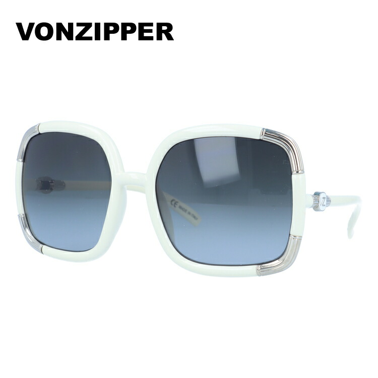 【お買い物マラソン対象】ボンジッパー サングラス VONZIPPER ALOTTA アロッタ WGC ホワイト WHITE GLOSS GRADIENT レディース UVカット メガネ ブランド ギフト プレゼント メンズ 大きめサイズ ビッグシルエット｜SUNGLASS HOUSE-サングラスハウス-
