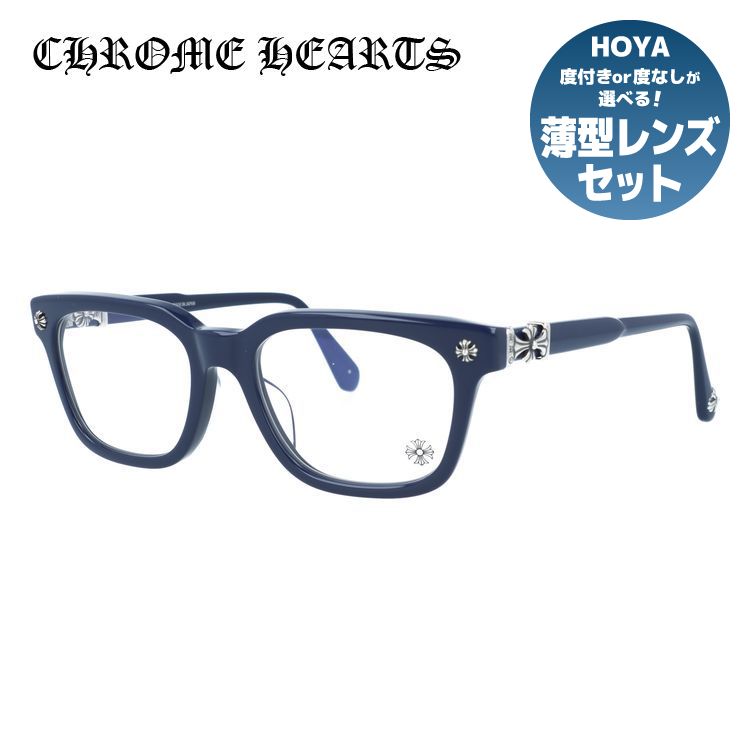 クロムハーツ メガネフレーム 伊達メガネ アジアンフィット CHROME HEARTS COX UCKER PCK 52サイズ CHクロス ウェリントン型 ユニセックス メンズ レディース｜SUNGLASS HOUSE-サングラスハウス- 184,000円