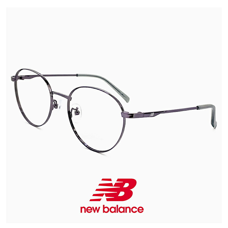 レディース ニューバランス メガネ nb05314x-4 [ 度付き 対応 uvカット レンズ 付き ] new balance newbalance 眼鏡 nb05314x c04 ボストン 型 丸メガネ 丸眼鏡 細身 メタル フレーム コーデ 老眼鏡 伊達メガネ クリアサングラス 度入り 度あり｜サングラスドッグ