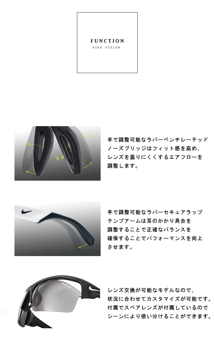 【楽天市場】ナイキ サングラス fb4458 011 SHOW X2 M NIKE スポーツサングラス ショーエックス2 メンズ レディース