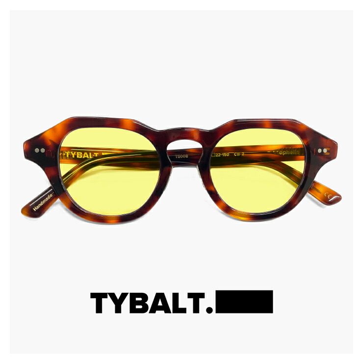ティバルト サングラス TYBALT ts008 c2-3 メンズ レディース ユニセックス モデル uvカット ts008 ophelia オフィーリア クラウンパント 型 ブランド おしゃれ べっ甲柄 太 太い フレーム 薄い 色 ライトカラー レンズ アジアンフィット ジャパンフィット 14,652円