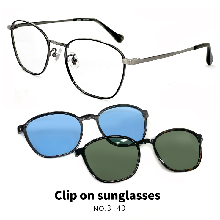 楽天市場】度付きサングラス クリップオン サングラス 偏光 レンズ付き