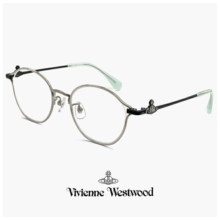 ヴィヴィアン ウエストウッド レディース メガネ 40-0024 c03 49mm Vivienne Westwood 眼鏡 女性  [ 度付き,伊達メガネ,クリアサングラス,老眼鏡 として対応可能な UVカット レンズ 付き ]  40-0024-3 オーバル 型 メタル フレーム オーブ